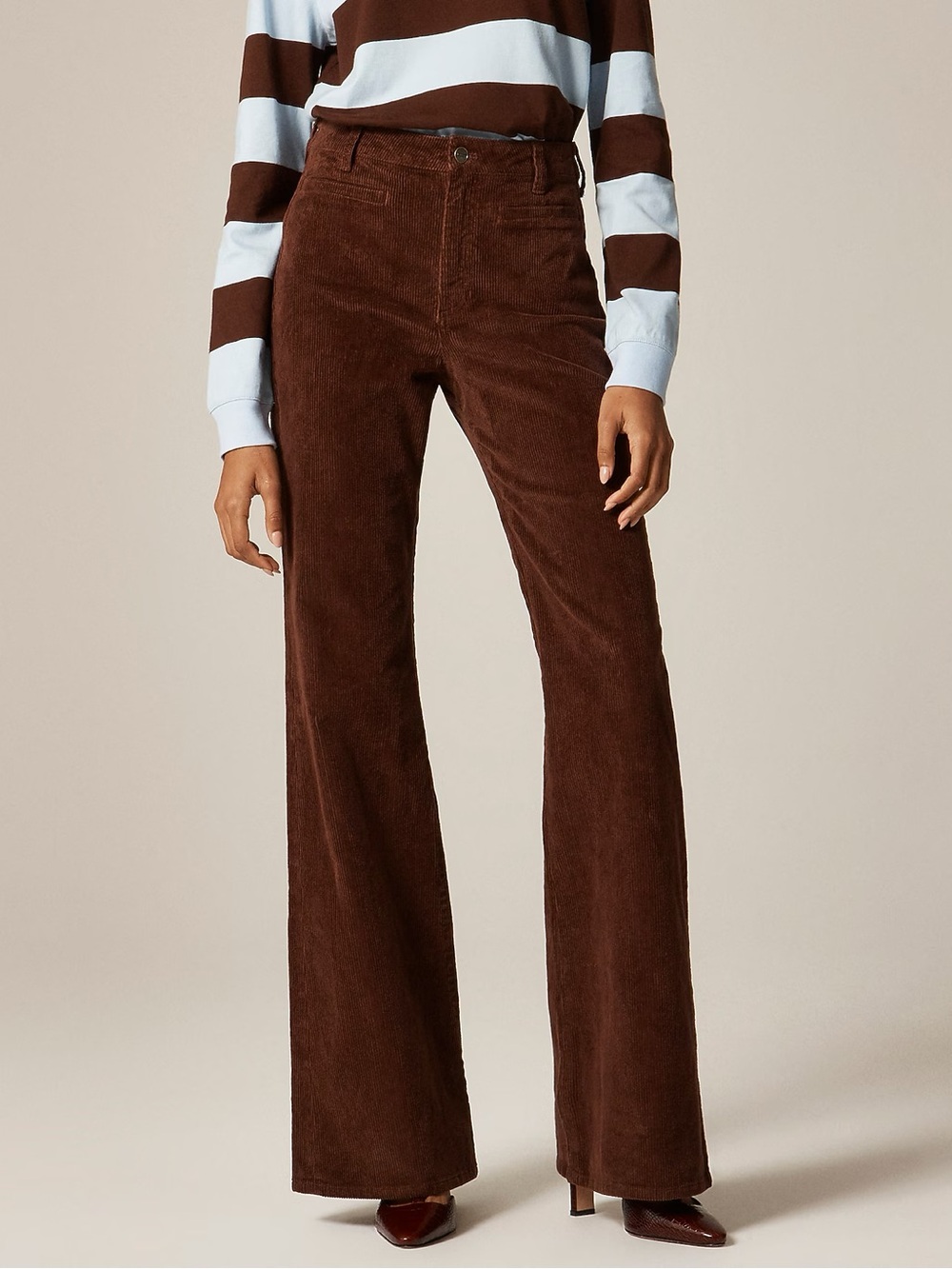 J. Crew Brown Corduroy Boot-Cut Pants